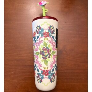 Starbucks floral kaleidoscope tumbler hot Cold flower straw sipper 25 oz